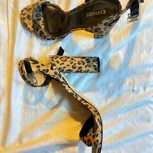 Express Animal Print Heels
